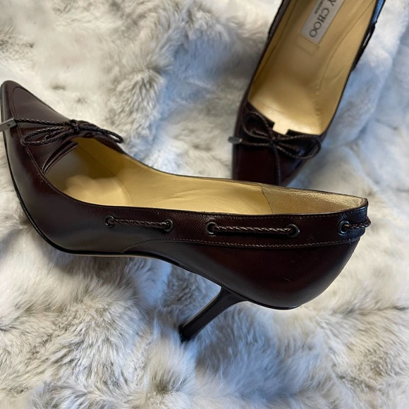 Jimmy Choo Heels Coffee Size 35.5 - Picture 4 of 12